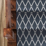 Leilani Dark Blue Cut and Sew Custom Runner Rug