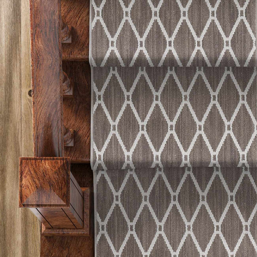 Leilani Brown Cut and Sew Custom Runner Rug