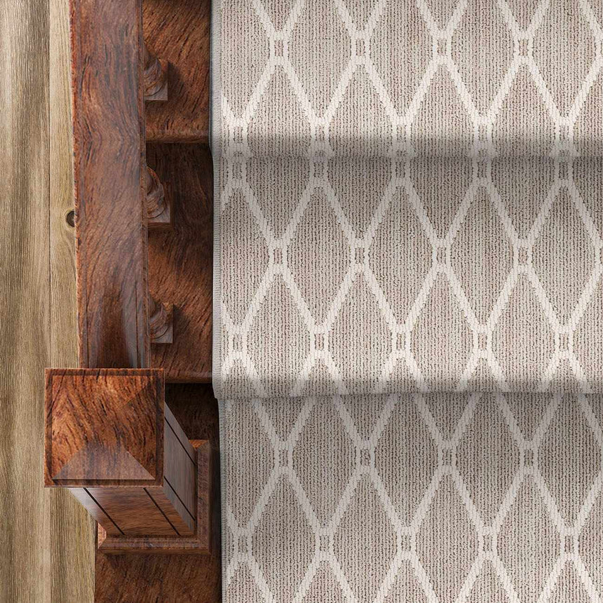 Leilani Light Brown Cut and Sew Custom Runner Rug