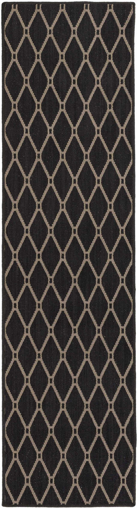 Leilani Black Cut and Sew Custom Runner Rug