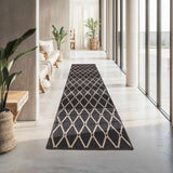 Leilani Black Cut and Sew Custom Runner Rug
