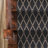 Leilani Black Cut and Sew Custom Runner Rug