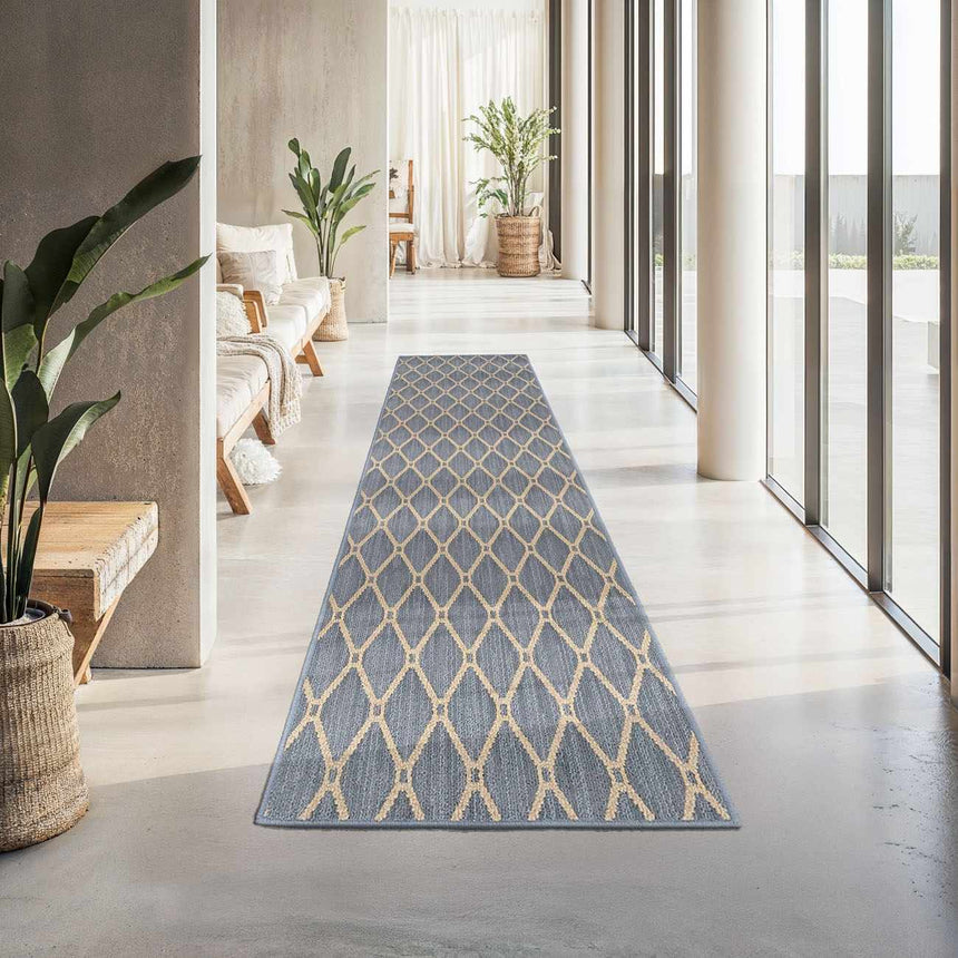 Leilani Gray Cut and Sew Custom Runner Rug