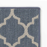 Leora Dark Blue Cut and Sew Custom Runner Rug