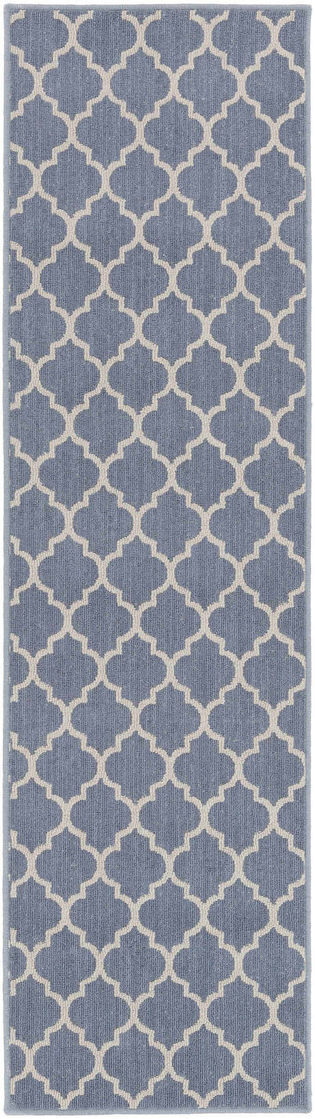 Leora Dark Blue Cut and Sew Custom Runner Rug