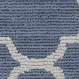 Leora Dark Blue Cut and Sew Custom Runner Rug