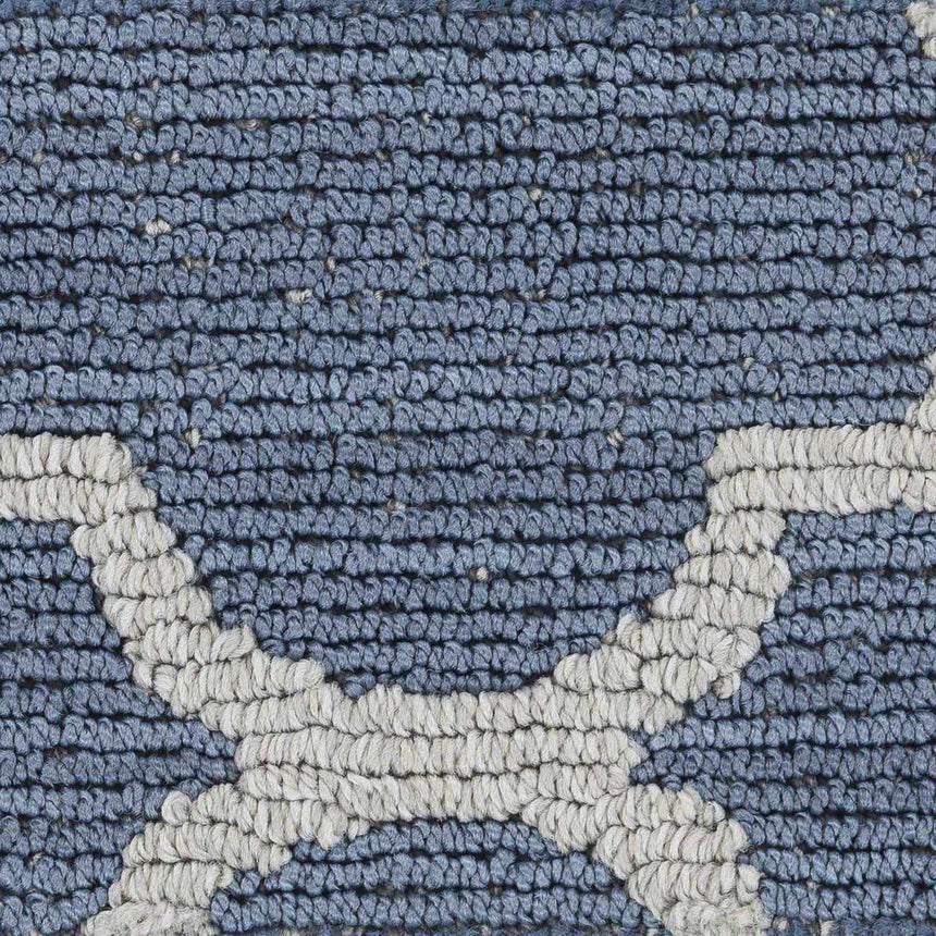 Leora Dark Blue Cut and Sew Custom Runner Rug