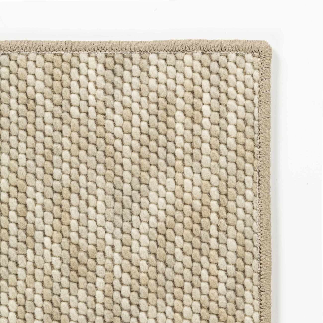 Lucca Beige Cut and Sew Custom Runner Rug