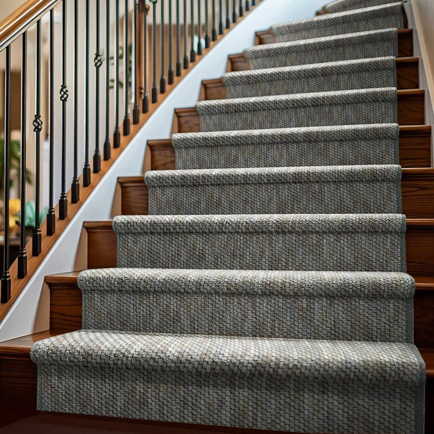 Lucca Sage Textured Cut and Sew Custom Runner Rug