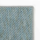 Lucca Light Blue Textured Cut and Sew Custom Runner Rug