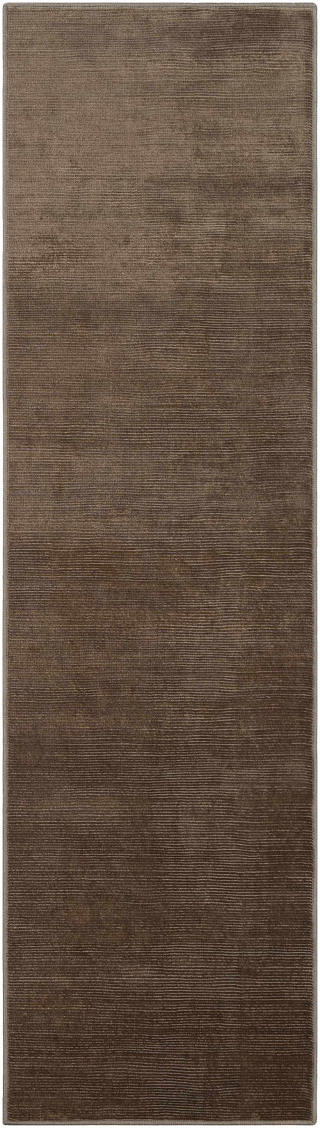 Lori Dark Brown Hand Loomed Cut and Sew Custom Runner Rug