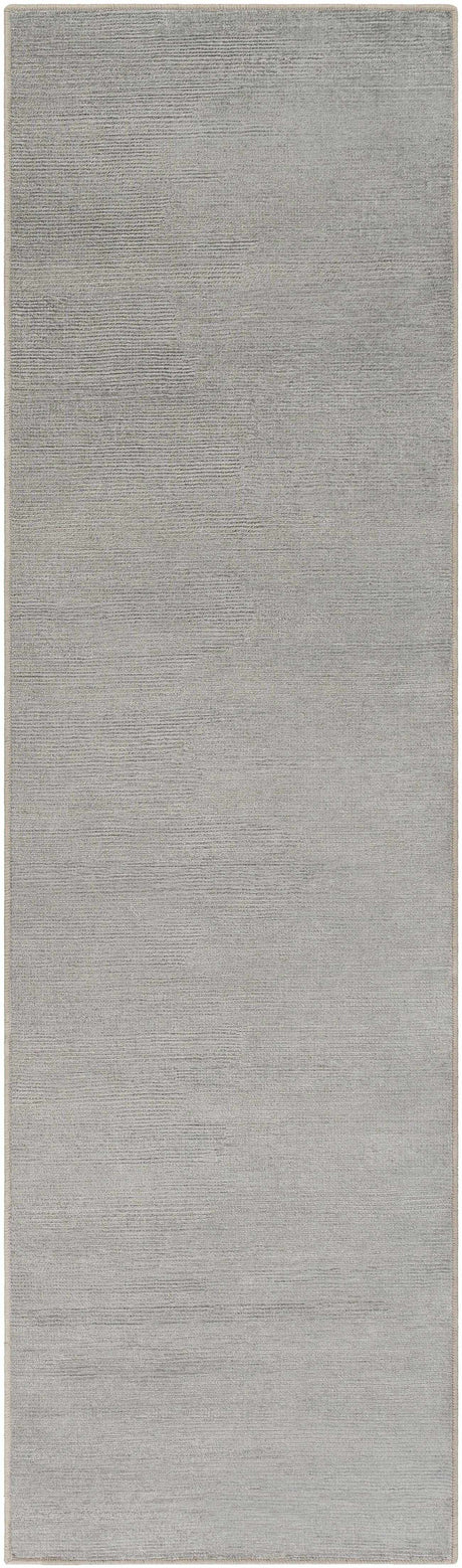 Lori Light Gray Hand Loomed Cut and Sew Custom Runner Rug