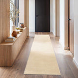 Lori Beige Hand Loomed Cut and Sew Custom Runner Rug