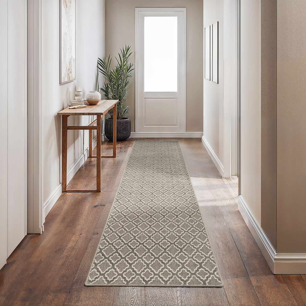 Neil Dark Green Cut and Sew Custom Runner Rug