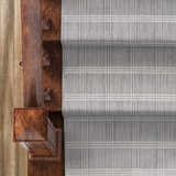 Oretha Light Gray Checkered Cut and Sew Custom Runner Rug