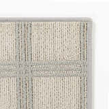 Oretha Off White Checkered Cut and Sew Custom Runner Rug