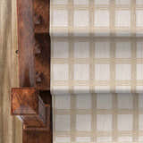 Oretha Cream Checkered Cut and Sew Custom Runner Rug