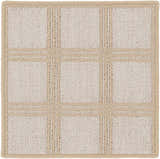 Oretha Cream Checkered Cut and Sew Custom Runner Rug