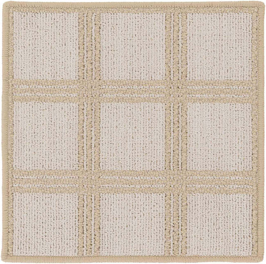Oretha Cream Checkered Cut and Sew Custom Runner Rug