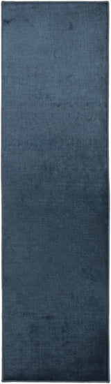 Pamela Dark Blue Hand Loomed Cut and Sew Custom Runner Rug