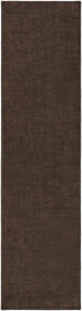 Pamela Dark Brown Hand Loomed Cut and Sew Custom Runner Rug