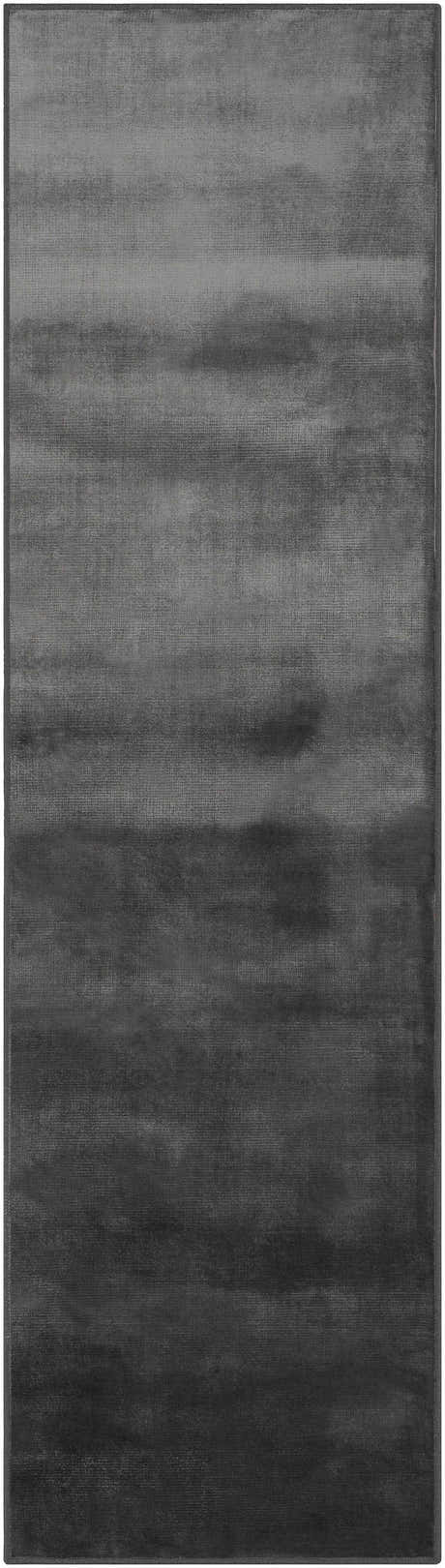 Pamela Black Hand Loomed Cut and Sew Custom Runner Rug