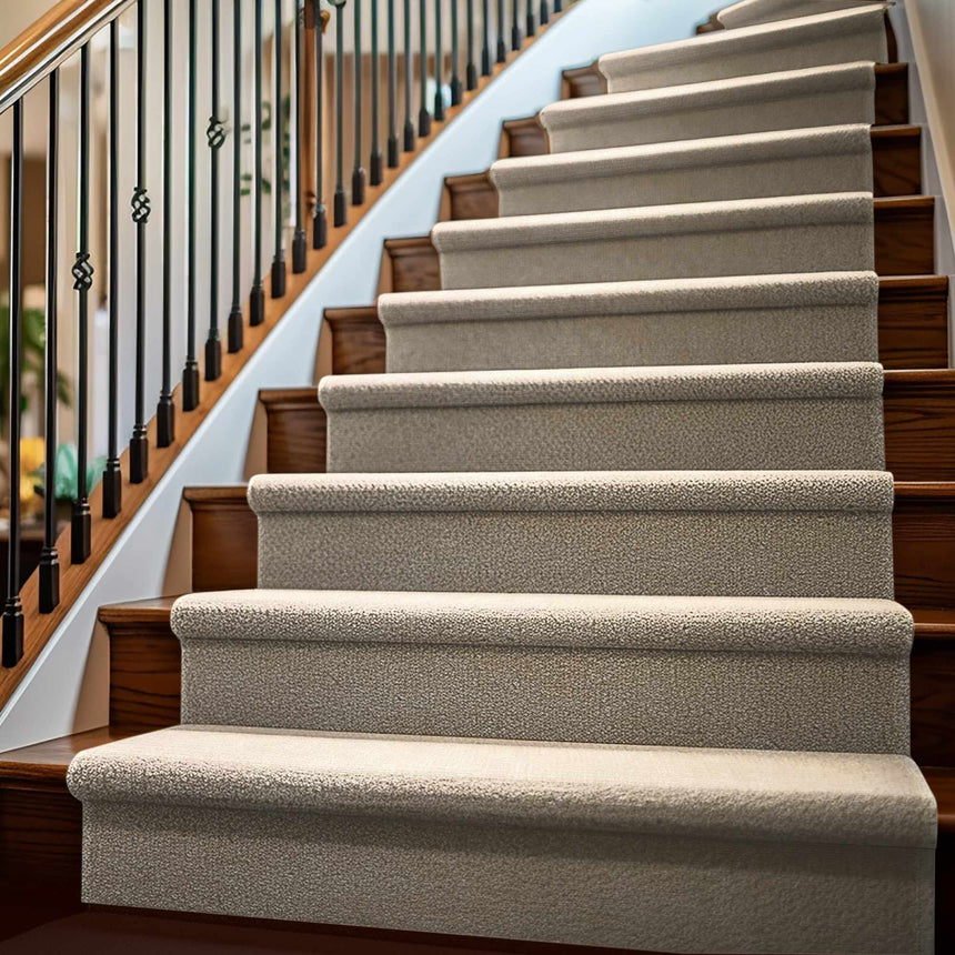 Pamela Beige Hand Loomed Cut and Sew Custom Runner Rug