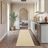 Pamela Ivory Hand Loomed Cut and Sew Custom Runner Rug