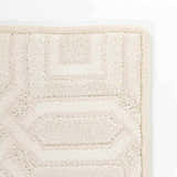 Patrick Off White Geometric Cut and Sew Custom Runner Rug