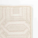 Patrick Off White Geometric Cut and Sew Custom Runner Rug