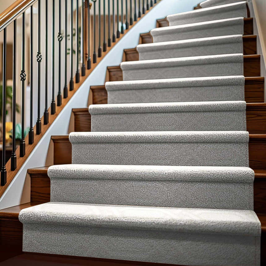 Patrick Off White Geometric Cut and Sew Custom Runner Rug