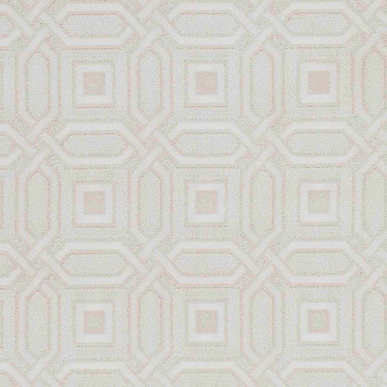 Patrick Off White Geometric Cut and Sew Custom Runner Rug