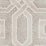 Patrick Beige Geometric Cut and Sew Custom Runner Rug