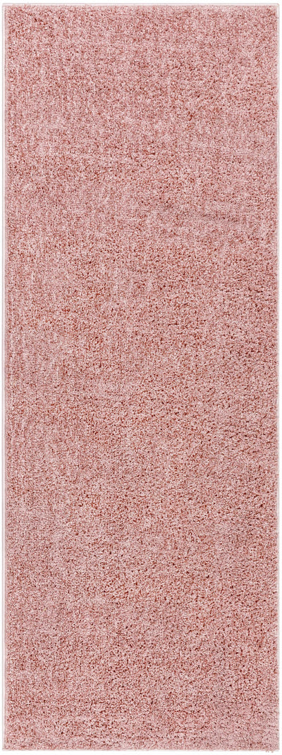 Judy Solid Pink Washable Shag Rug