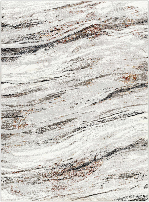 Sample Glain Gray & Brown Marble Area Rug