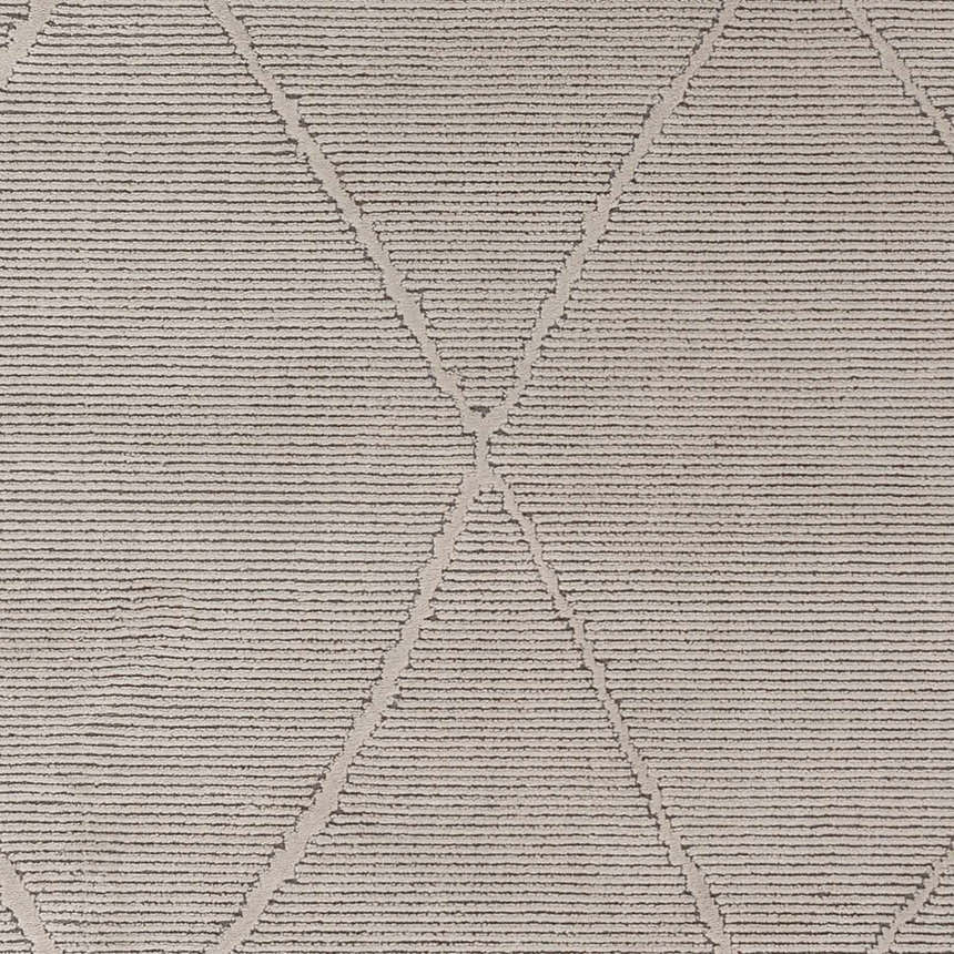 Sample Aldis Grey Plush Textured Washable Rug - Clearance