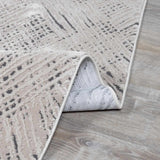 Garza Diamond Textured Washable Rug