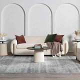 Barny Gray Blue Washable Rug