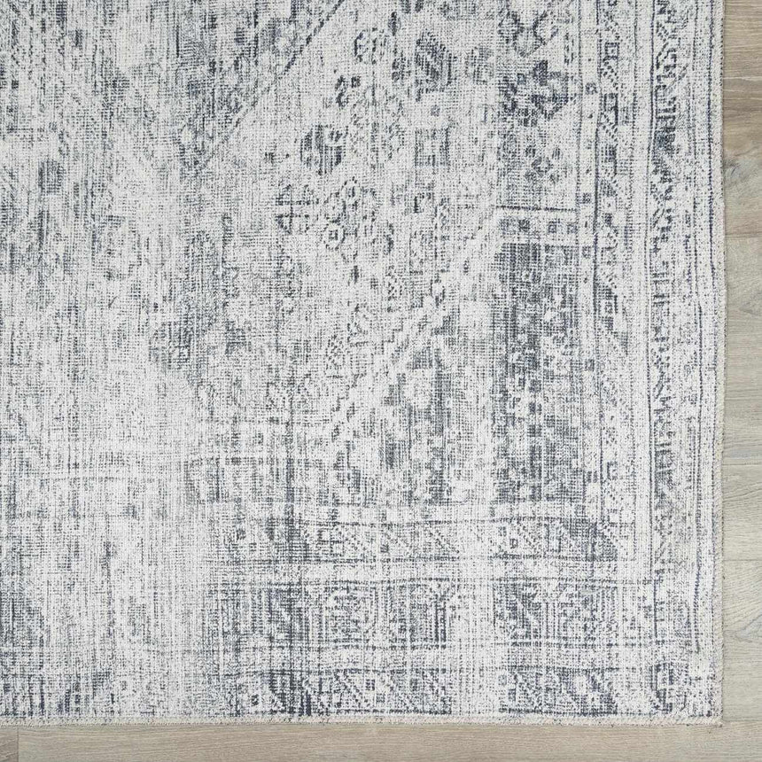 Barny Gray Blue Washable Rug