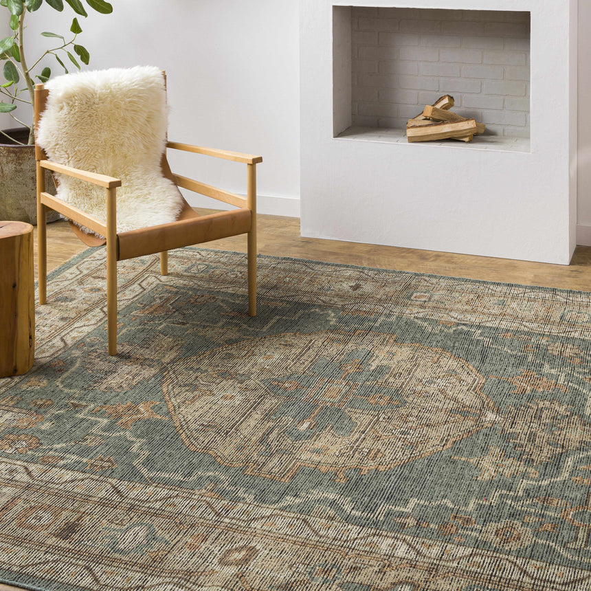 Sage Meja Premium Hand Knotted Wool Rug