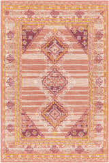 Sample Alena Peach Wool Blend Area Rug - Clearance