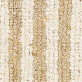 Sample Saku Cream Striped Wool Rug - Clearance