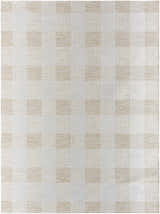 Sample Meris Beige Plaid Area Rug - Clearance