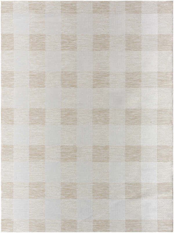 Sample Meris Beige Plaid Area Rug - Clearance