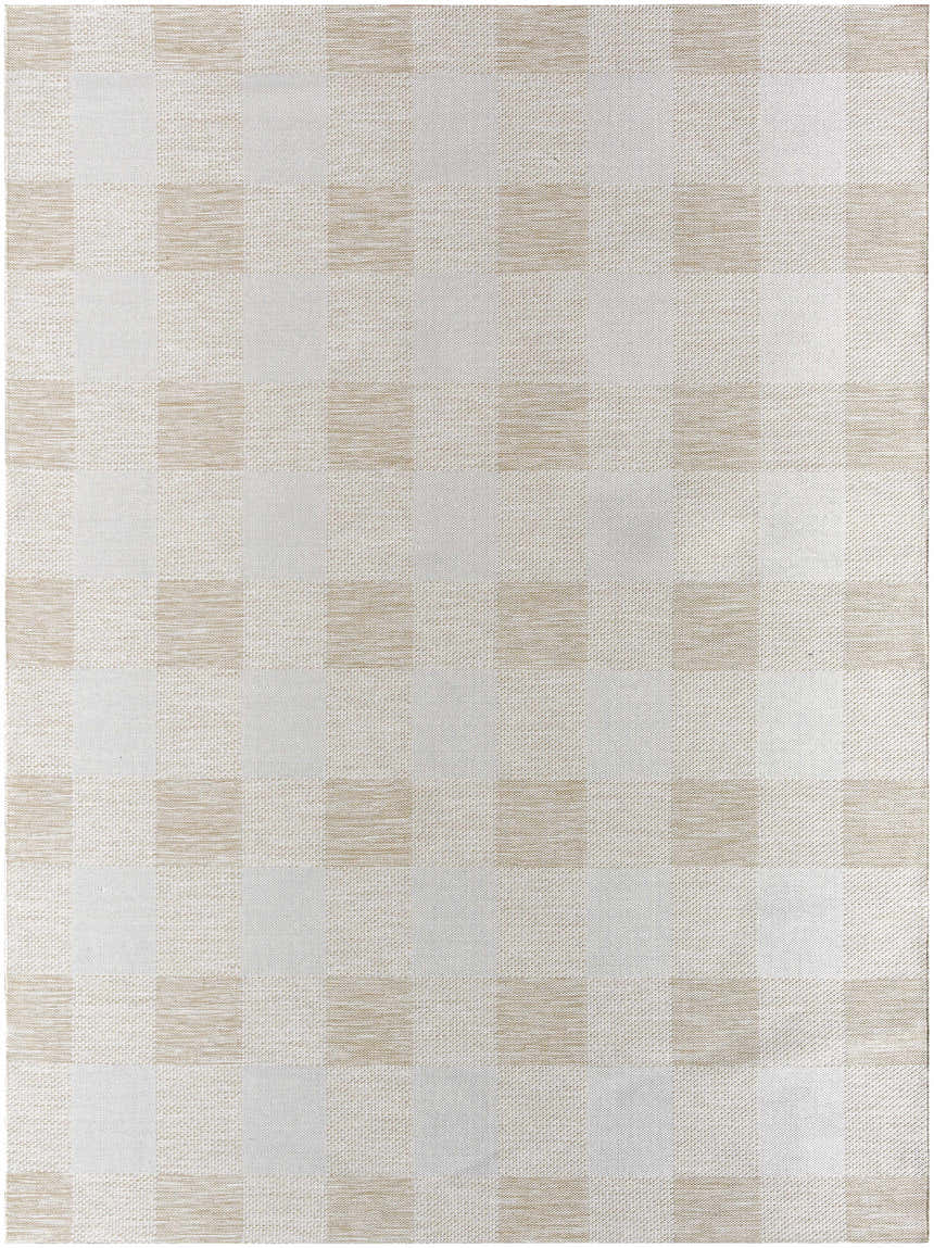 Sample Meris Beige Plaid Area Rug - Clearance