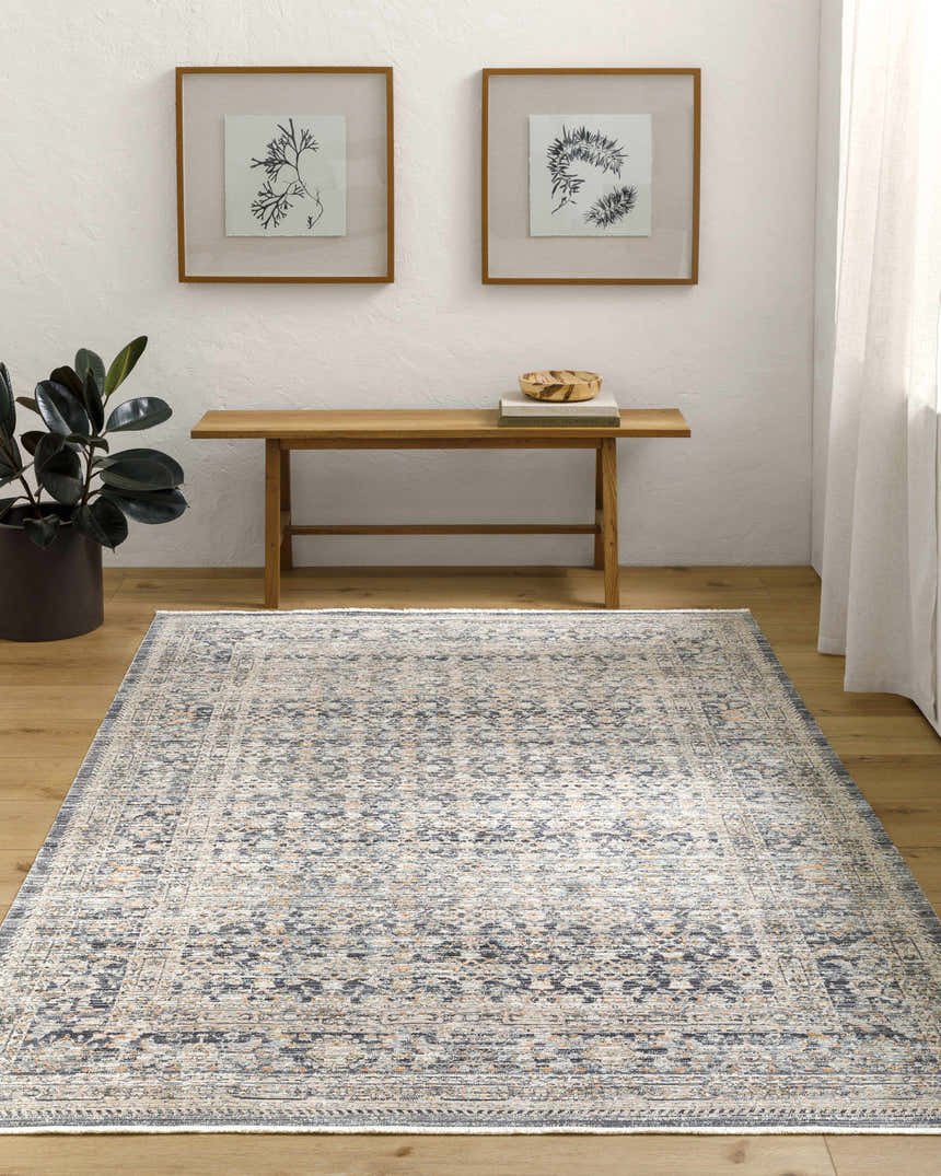Sample Margaret Navy Washable Rug - Becki Owens x Livabliss