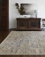 Sample Margaret Damask Brown Washable Area Rug - Becki Owens x Livabliss