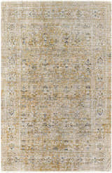 Sample Margaret Damask Mustard Washable Area Rug - Becki Owens x Livabliss - Clearance