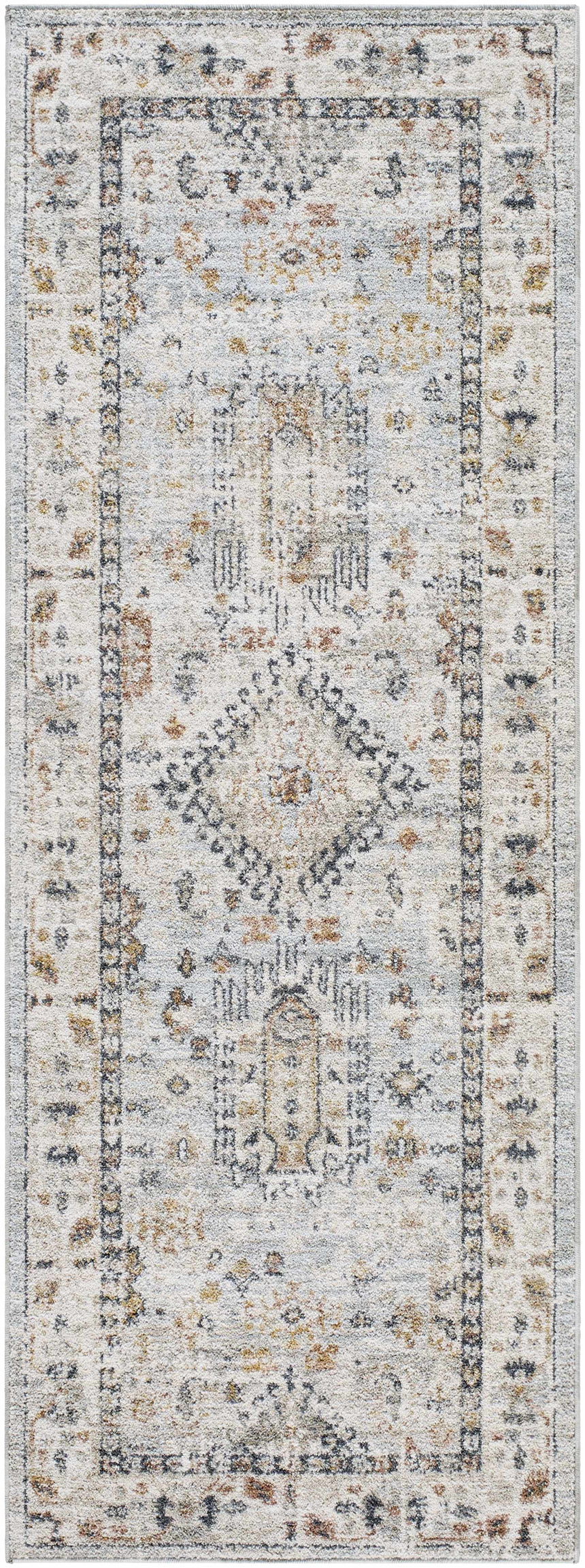 Kamau Cream & Blue Area Rug - Clearance