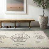 Sample Solona Medallion Beige Rug - Livabliss x Becki Owens